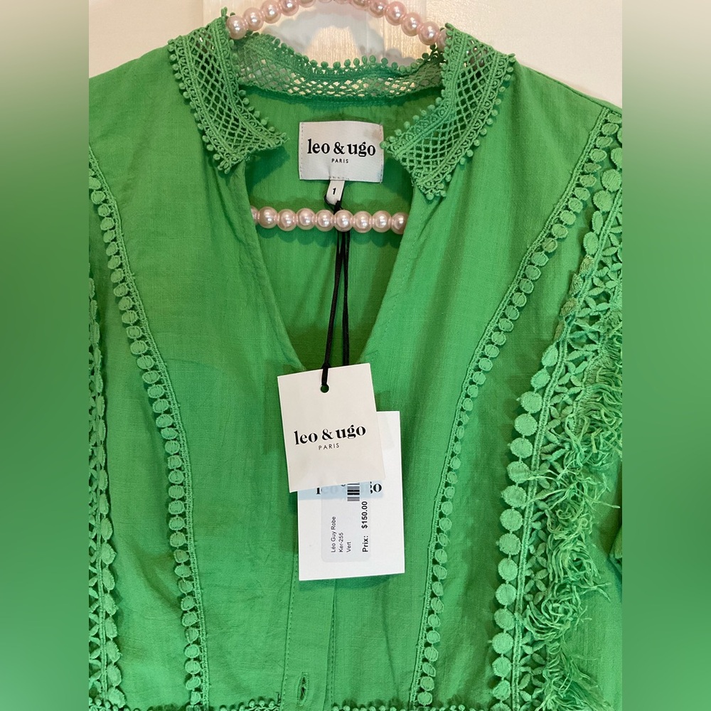 Green Ruffled Dress - Picture 10 of 10